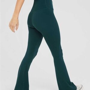 Aerie OFFLINE teal flared leggings